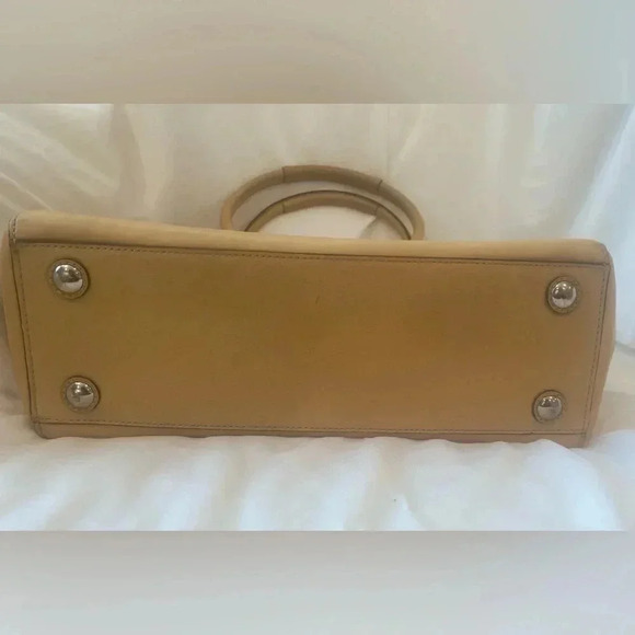 Vtg Coach Classic Madeline Tote Satchel Handbag Beige/Yellow Great Condition - Picture 3 of 12